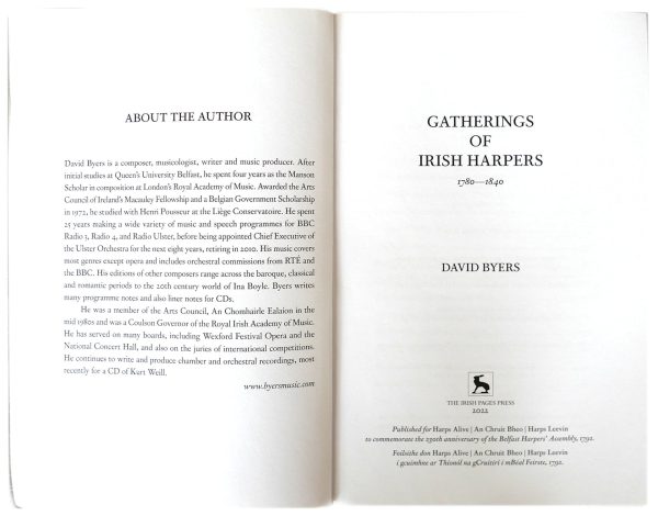 Gatherings of Irish Harpers 1740-1840 by David Byers - Image 3